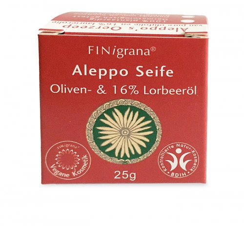 Mini-Alepposeife mit 16% Lorbeeröl 25g