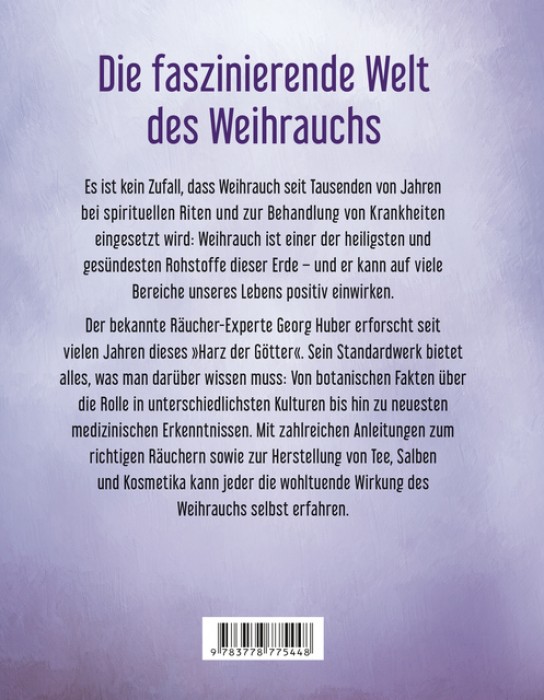 Buch von Georg Huber: Weihrauch