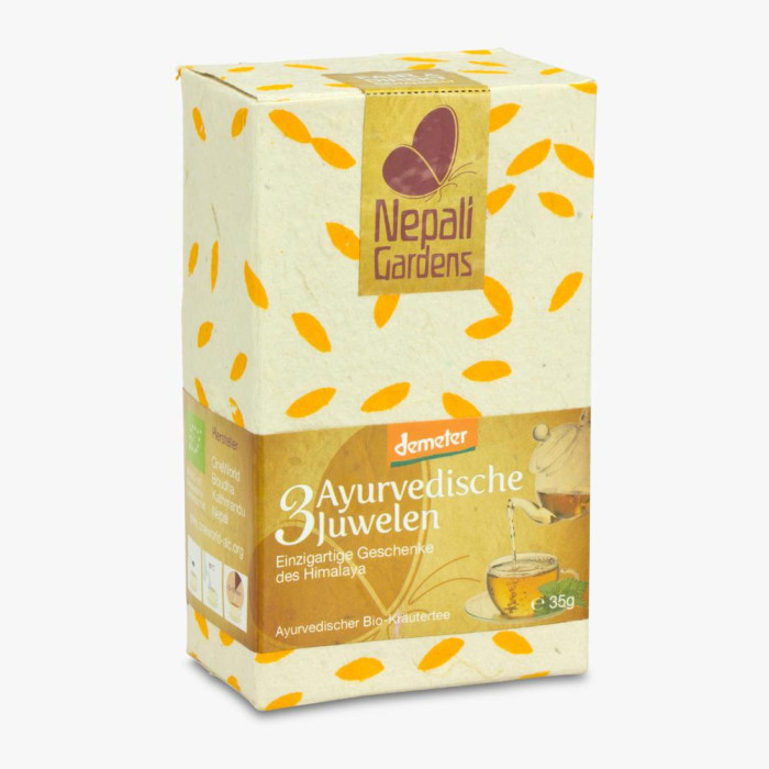 Drei Ayurvedische Juwelen Kräutertee